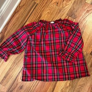 Crewcuts tartan plaid shirt girls size 10